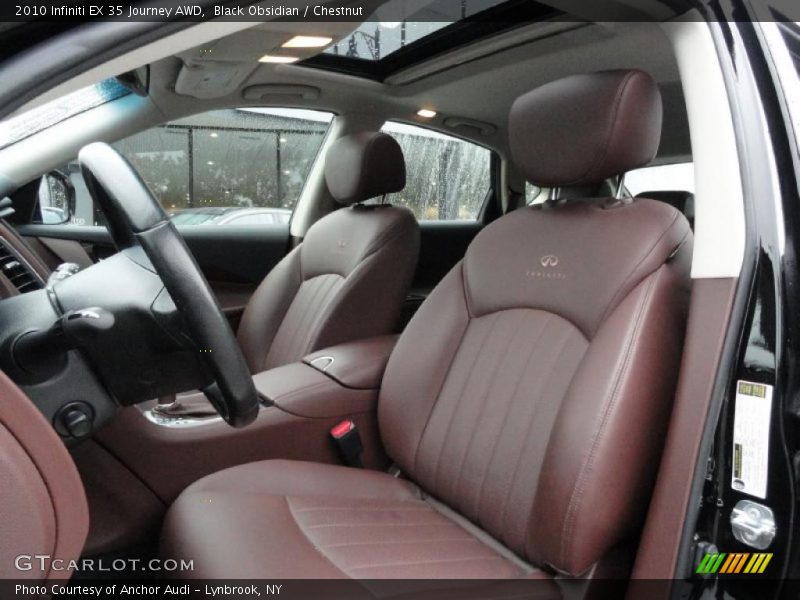 Black Obsidian / Chestnut 2010 Infiniti EX 35 Journey AWD