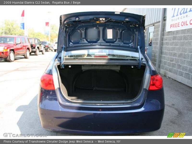 Regatta Blue / Beige 2009 Hyundai Elantra GLS Sedan