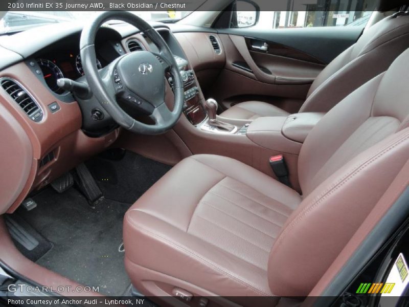 Black Obsidian / Chestnut 2010 Infiniti EX 35 Journey AWD