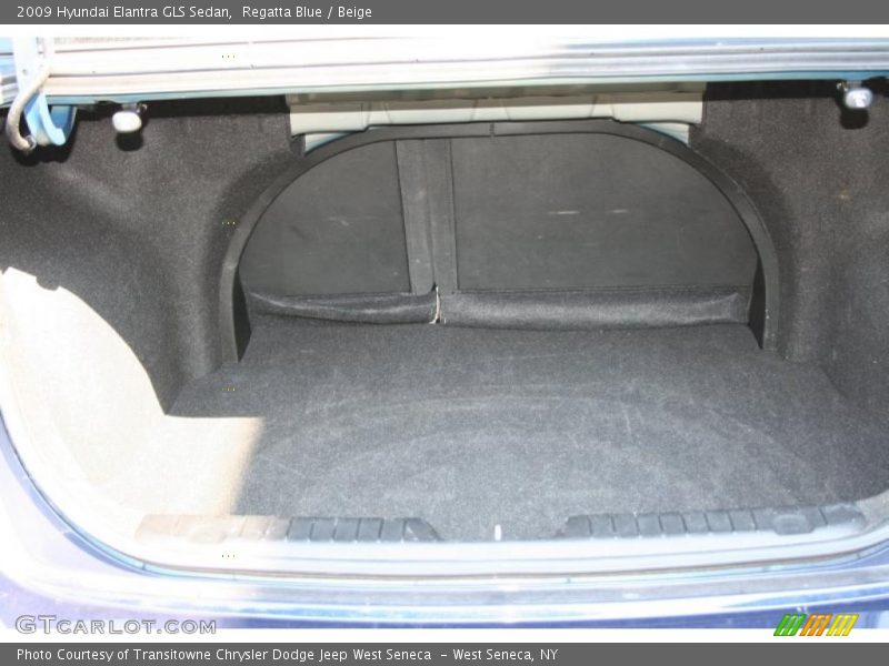 Regatta Blue / Beige 2009 Hyundai Elantra GLS Sedan