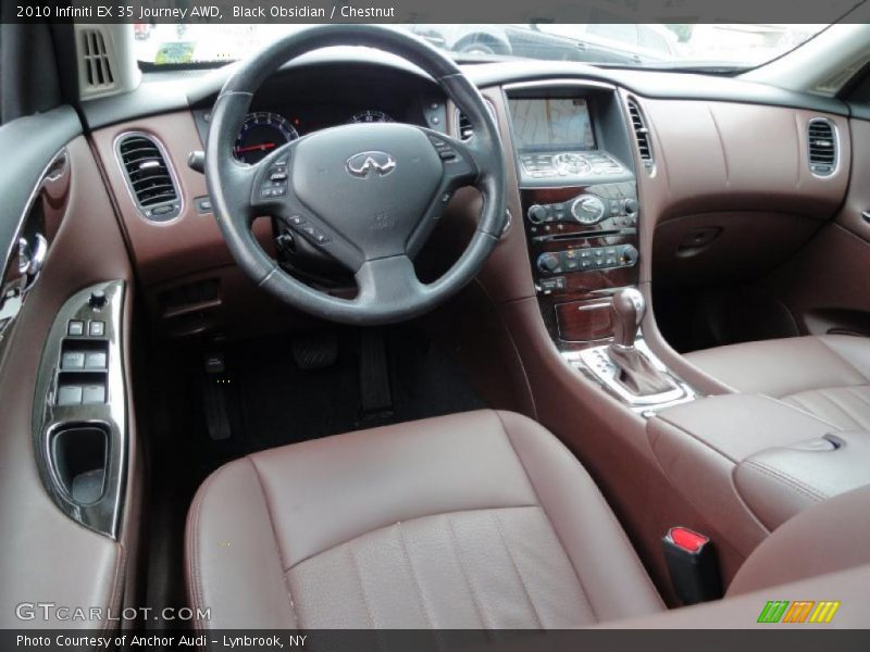 Black Obsidian / Chestnut 2010 Infiniti EX 35 Journey AWD