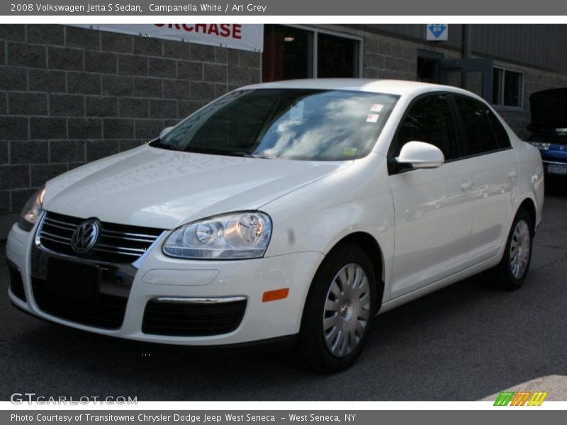 Campanella White / Art Grey 2008 Volkswagen Jetta S Sedan