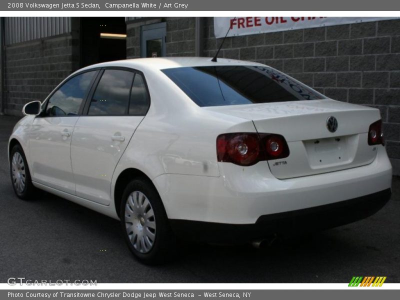 Campanella White / Art Grey 2008 Volkswagen Jetta S Sedan