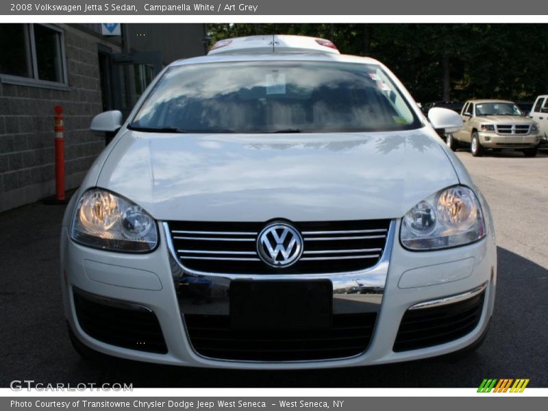 Campanella White / Art Grey 2008 Volkswagen Jetta S Sedan