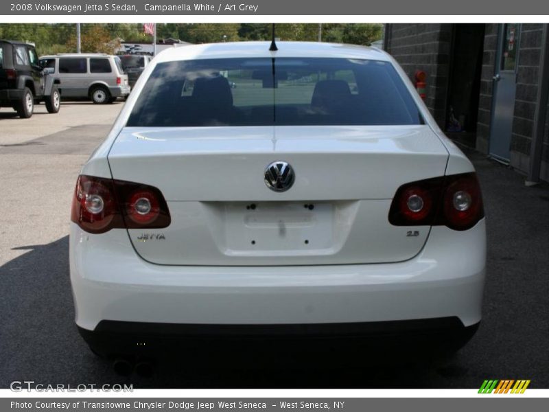 Campanella White / Art Grey 2008 Volkswagen Jetta S Sedan