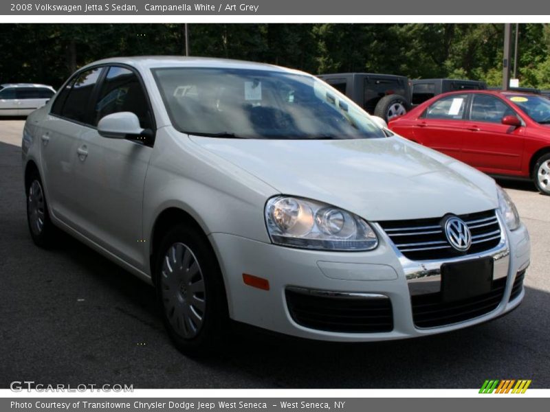 Campanella White / Art Grey 2008 Volkswagen Jetta S Sedan