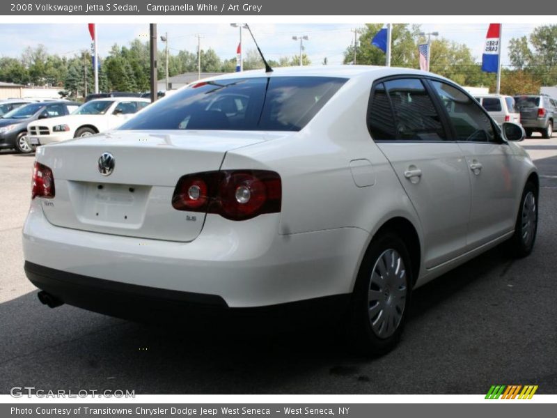 Campanella White / Art Grey 2008 Volkswagen Jetta S Sedan