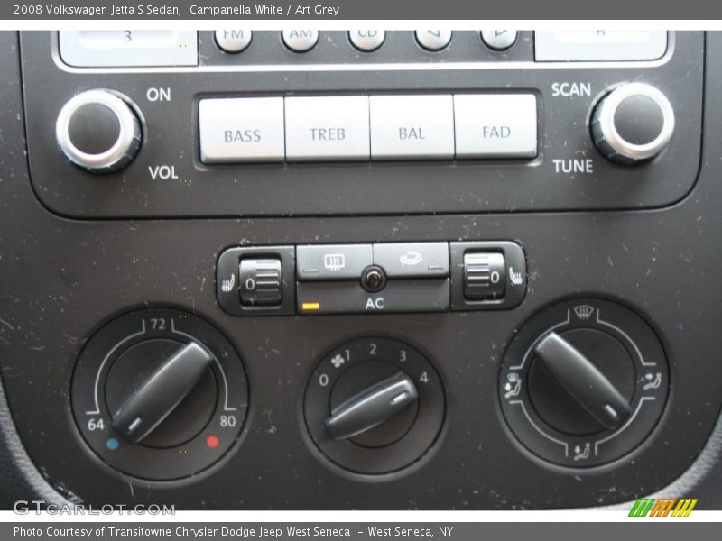 Campanella White / Art Grey 2008 Volkswagen Jetta S Sedan