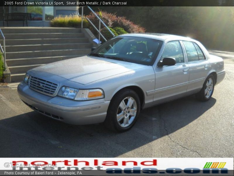 Silver Birch Metallic / Dark Charcoal 2005 Ford Crown Victoria LX Sport