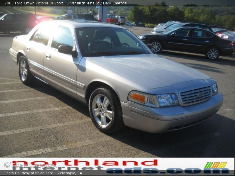 Silver Birch Metallic / Dark Charcoal 2005 Ford Crown Victoria LX Sport
