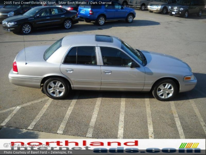 Silver Birch Metallic / Dark Charcoal 2005 Ford Crown Victoria LX Sport