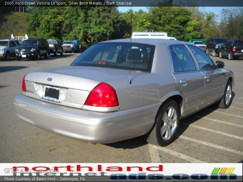 Silver Birch Metallic / Dark Charcoal 2005 Ford Crown Victoria LX Sport