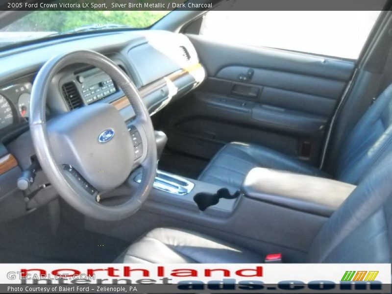 Silver Birch Metallic / Dark Charcoal 2005 Ford Crown Victoria LX Sport