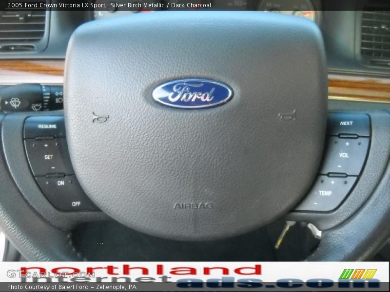 Silver Birch Metallic / Dark Charcoal 2005 Ford Crown Victoria LX Sport