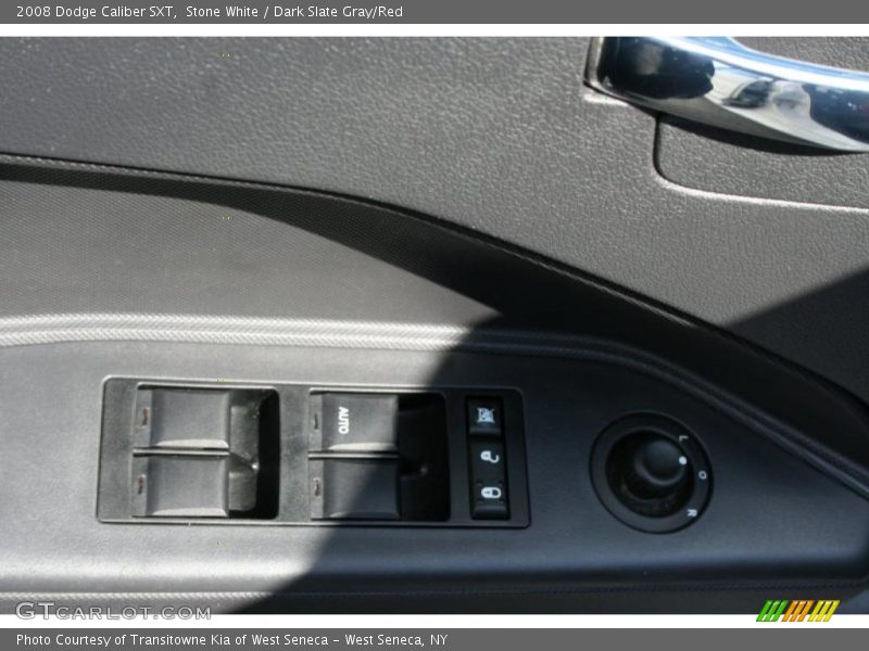 Stone White / Dark Slate Gray/Red 2008 Dodge Caliber SXT