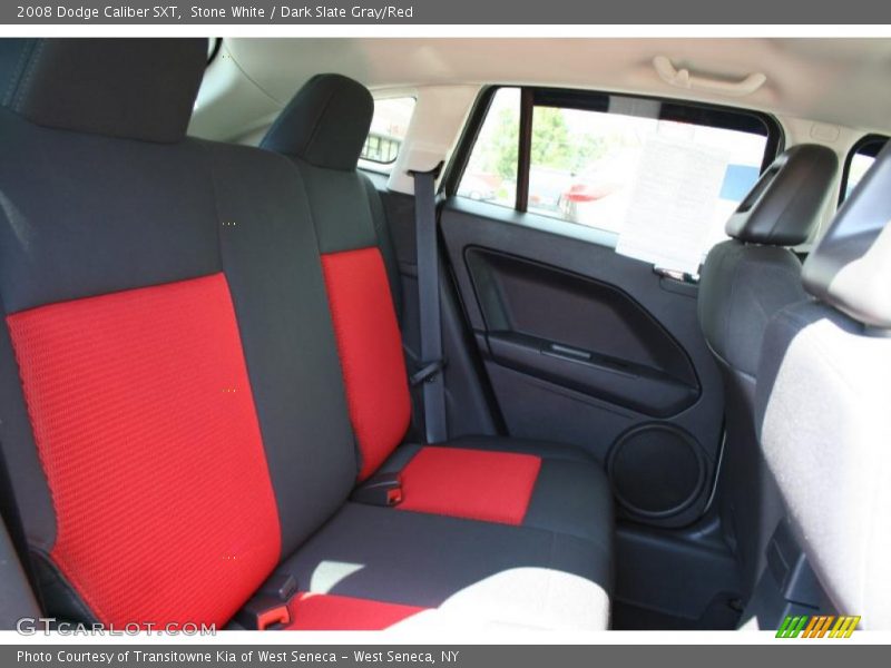 Stone White / Dark Slate Gray/Red 2008 Dodge Caliber SXT