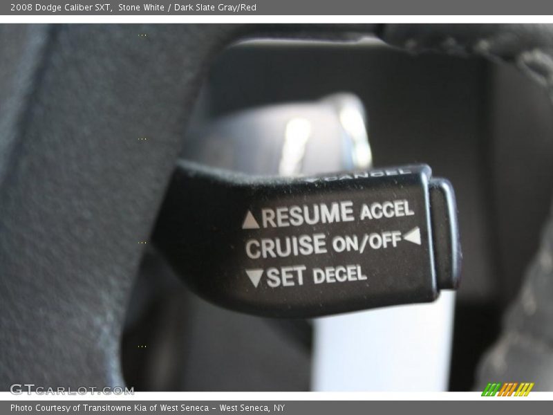 Stone White / Dark Slate Gray/Red 2008 Dodge Caliber SXT