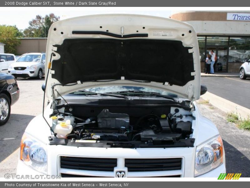 Stone White / Dark Slate Gray/Red 2008 Dodge Caliber SXT