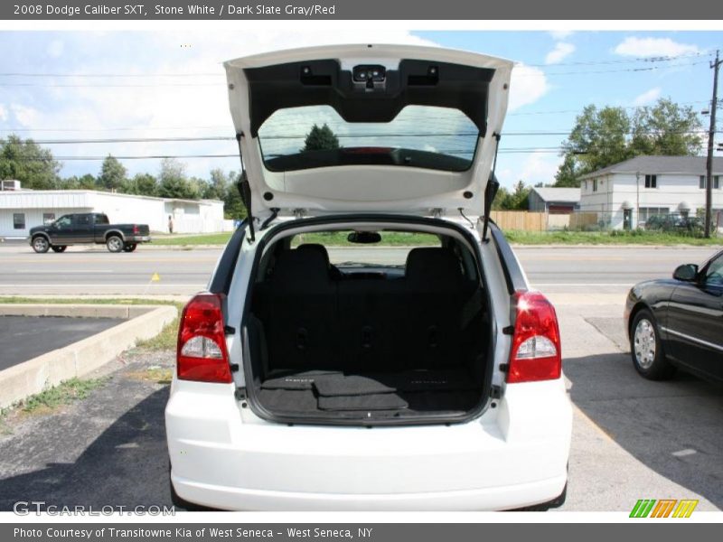 Stone White / Dark Slate Gray/Red 2008 Dodge Caliber SXT