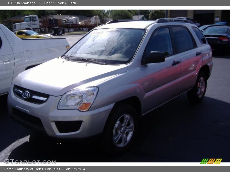 Bright Silver / Black 2010 Kia Sportage LX