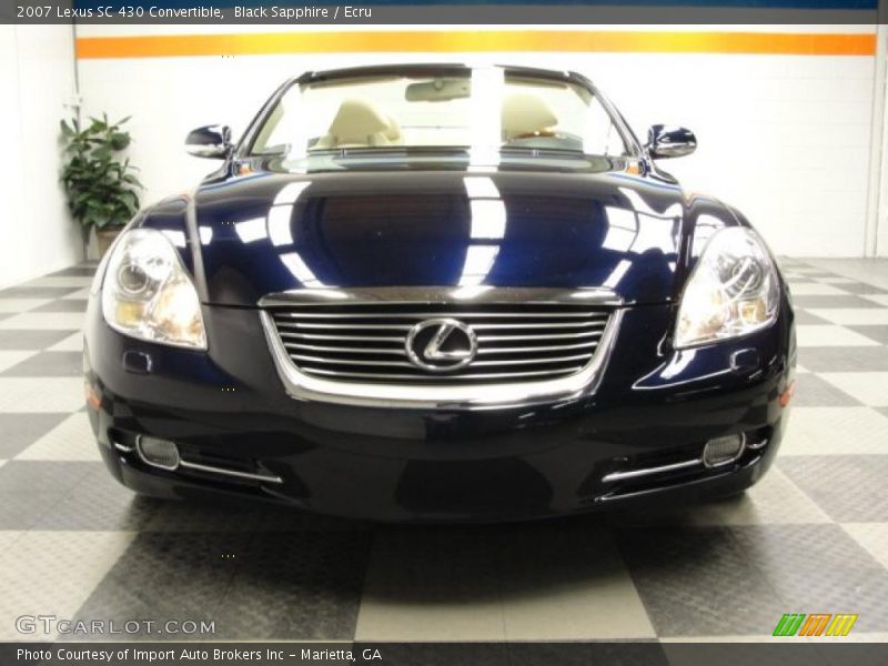 Black Sapphire / Ecru 2007 Lexus SC 430 Convertible