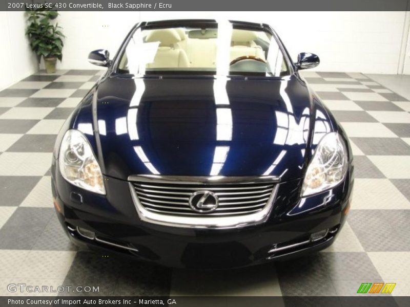 Black Sapphire / Ecru 2007 Lexus SC 430 Convertible