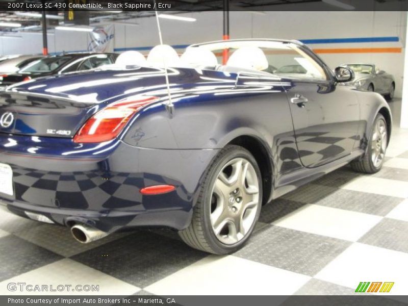 Black Sapphire / Ecru 2007 Lexus SC 430 Convertible