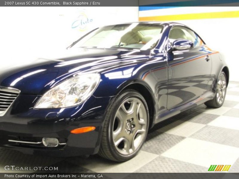 Black Sapphire / Ecru 2007 Lexus SC 430 Convertible