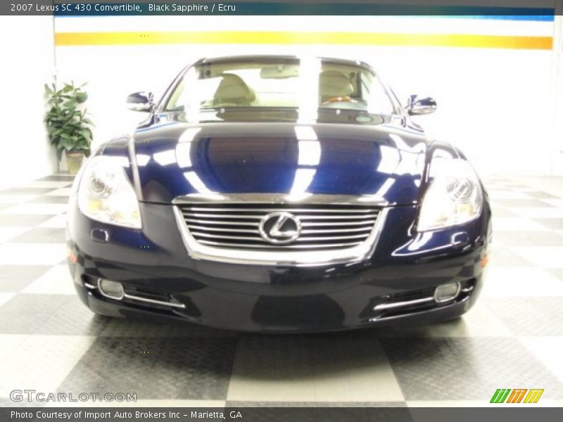 Black Sapphire / Ecru 2007 Lexus SC 430 Convertible