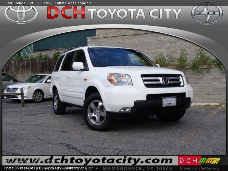 Taffeta White / Saddle 2008 Honda Pilot EX-L 4WD