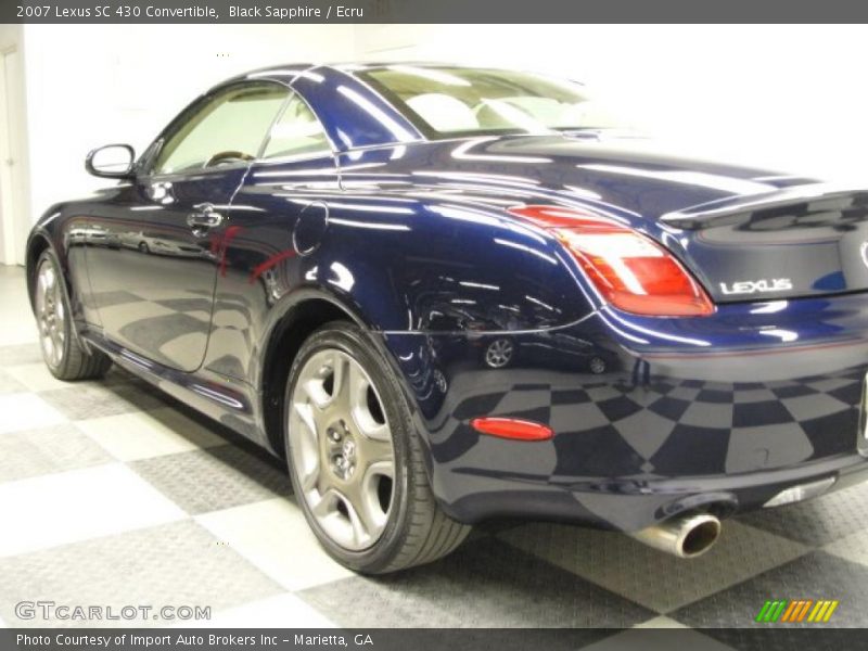 Black Sapphire / Ecru 2007 Lexus SC 430 Convertible