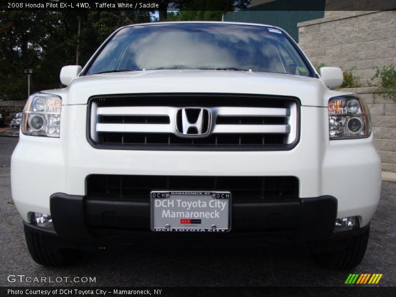 Taffeta White / Saddle 2008 Honda Pilot EX-L 4WD