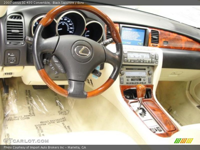 Black Sapphire / Ecru 2007 Lexus SC 430 Convertible