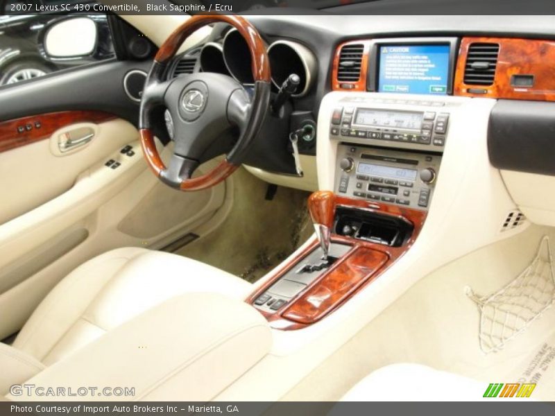 Black Sapphire / Ecru 2007 Lexus SC 430 Convertible