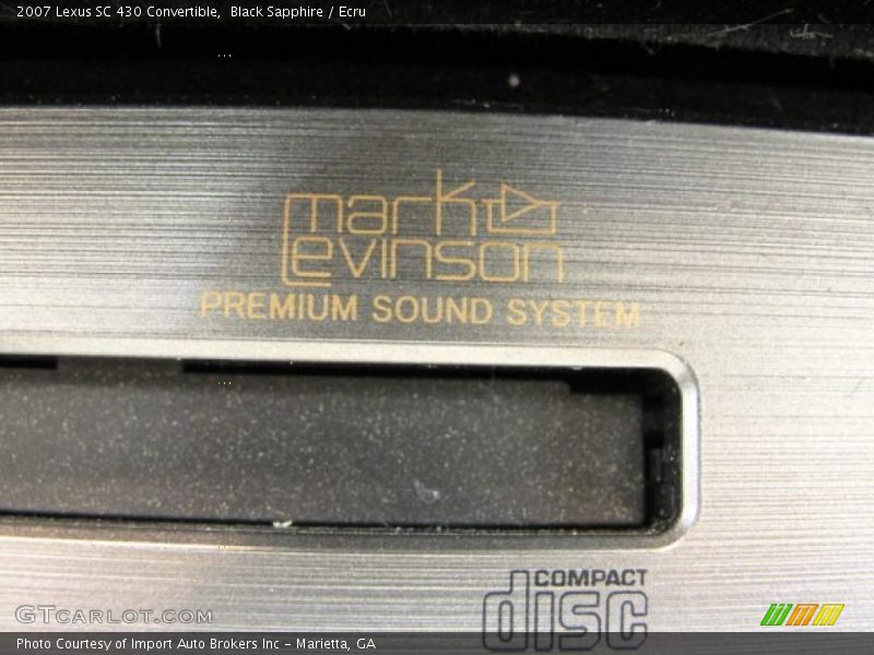 Black Sapphire / Ecru 2007 Lexus SC 430 Convertible