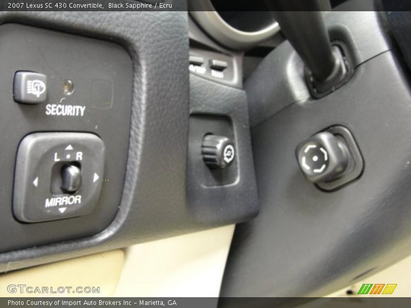 Black Sapphire / Ecru 2007 Lexus SC 430 Convertible