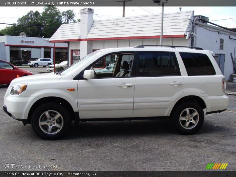 Taffeta White / Saddle 2008 Honda Pilot EX-L 4WD