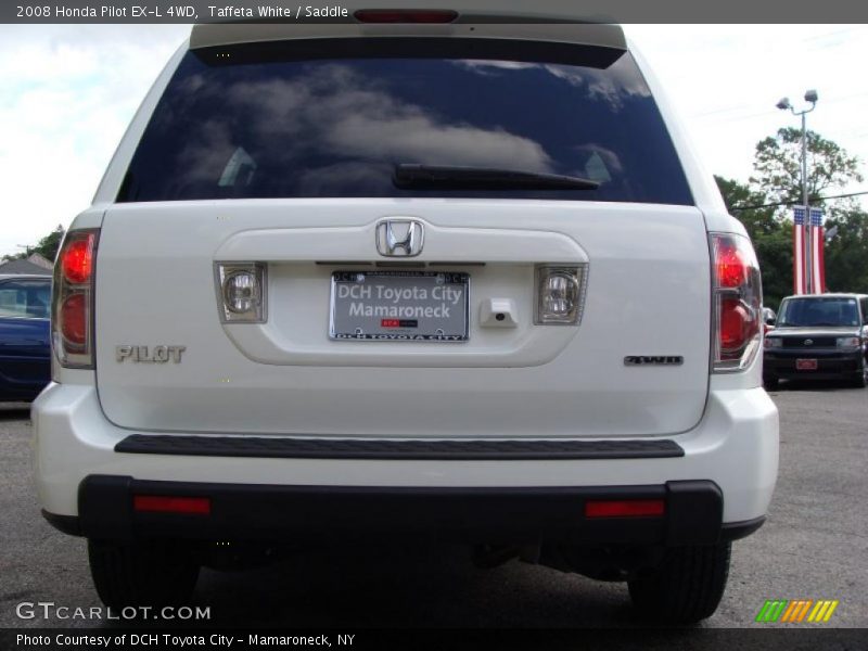 Taffeta White / Saddle 2008 Honda Pilot EX-L 4WD