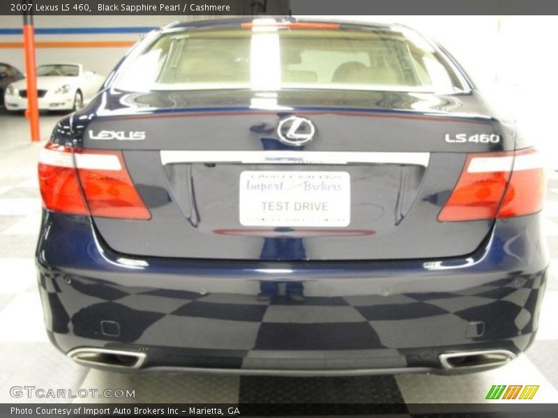 Black Sapphire Pearl / Cashmere 2007 Lexus LS 460