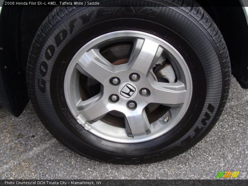 Taffeta White / Saddle 2008 Honda Pilot EX-L 4WD