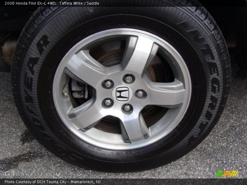 Taffeta White / Saddle 2008 Honda Pilot EX-L 4WD