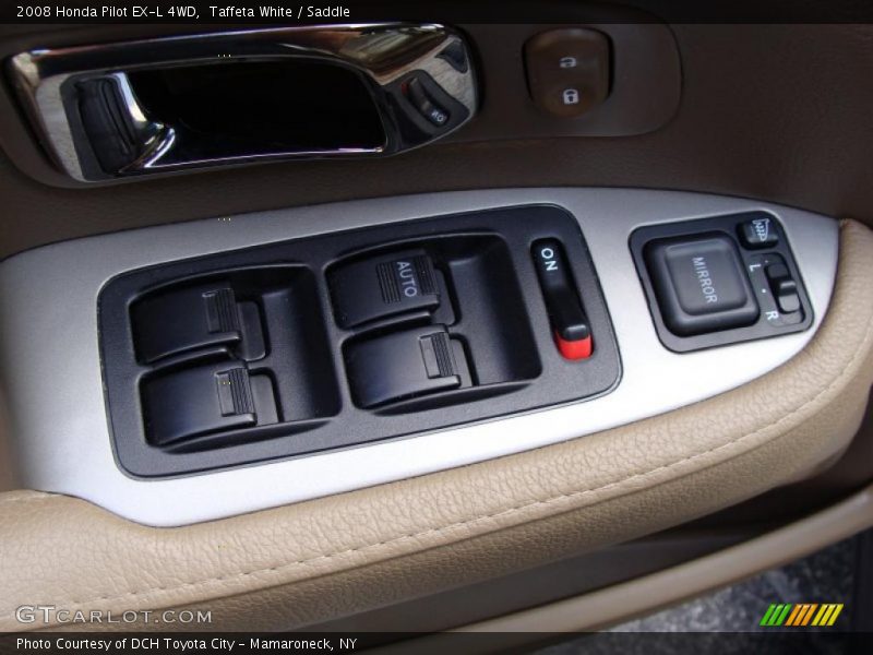 Taffeta White / Saddle 2008 Honda Pilot EX-L 4WD