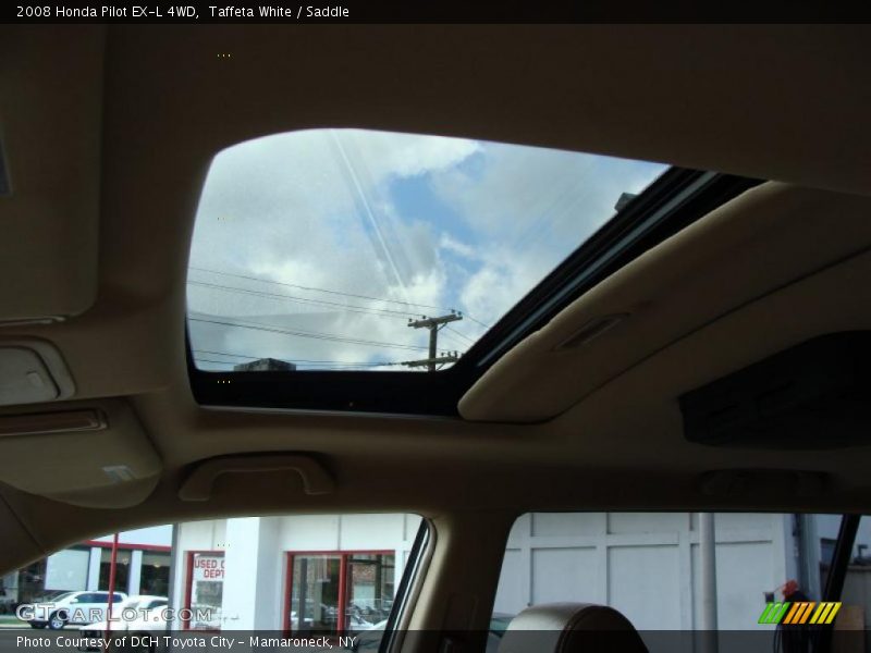 Taffeta White / Saddle 2008 Honda Pilot EX-L 4WD