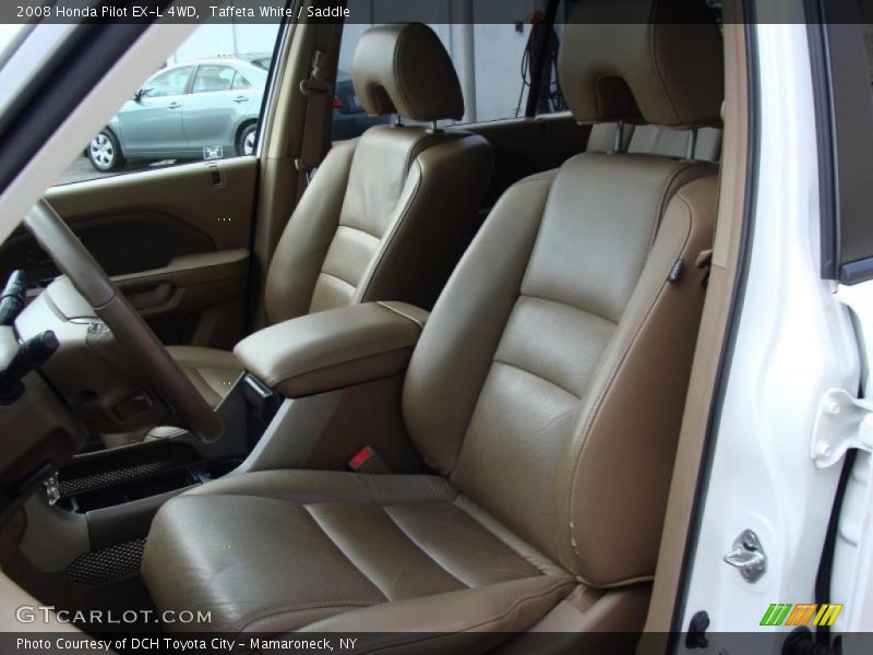 Taffeta White / Saddle 2008 Honda Pilot EX-L 4WD