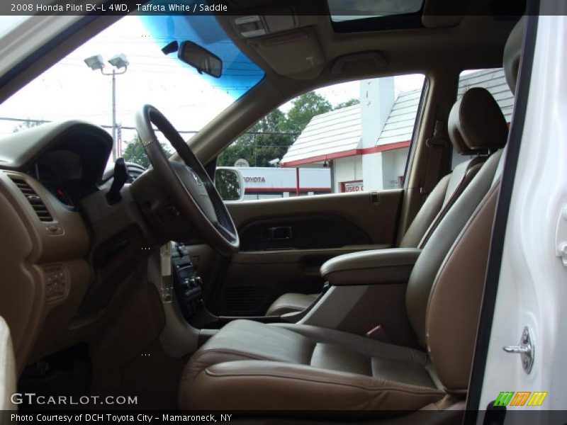 Taffeta White / Saddle 2008 Honda Pilot EX-L 4WD