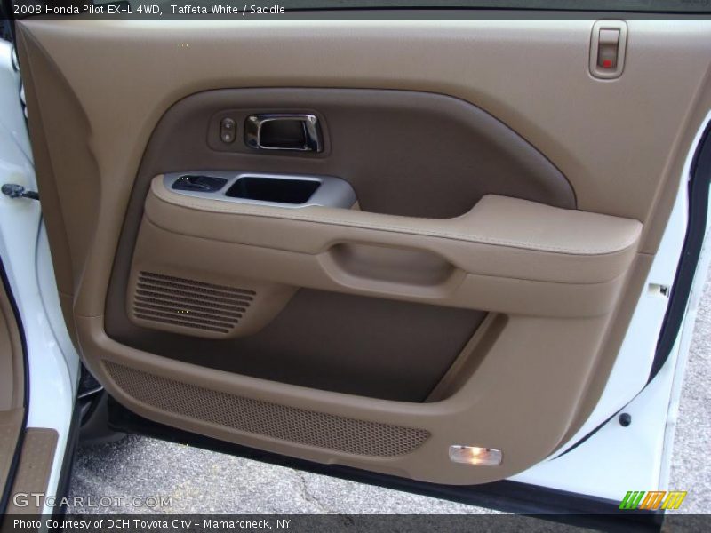 Taffeta White / Saddle 2008 Honda Pilot EX-L 4WD