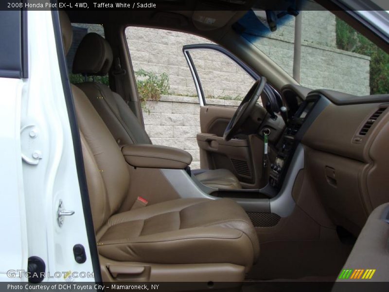 Taffeta White / Saddle 2008 Honda Pilot EX-L 4WD