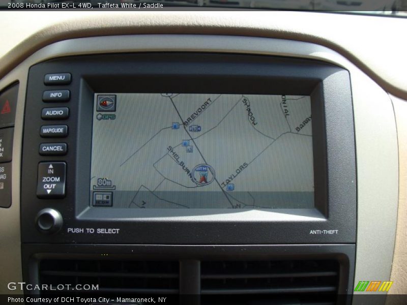 Taffeta White / Saddle 2008 Honda Pilot EX-L 4WD