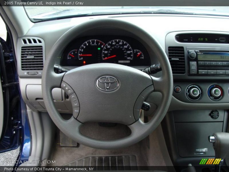 Indigo Ink Pearl / Gray 2005 Toyota Camry LE