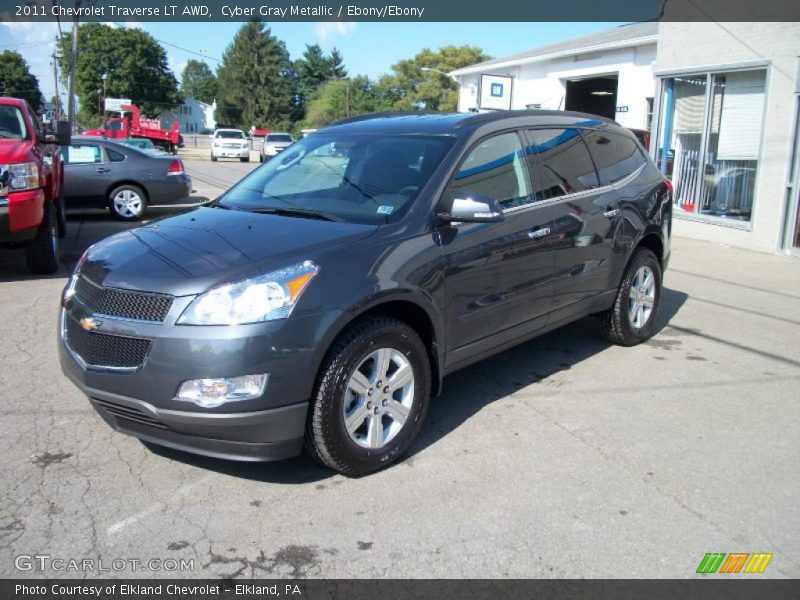 Cyber Gray Metallic / Ebony/Ebony 2011 Chevrolet Traverse LT AWD